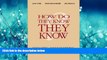 Online eBook How Do They Know They Know?: Evaluating Adult Learning