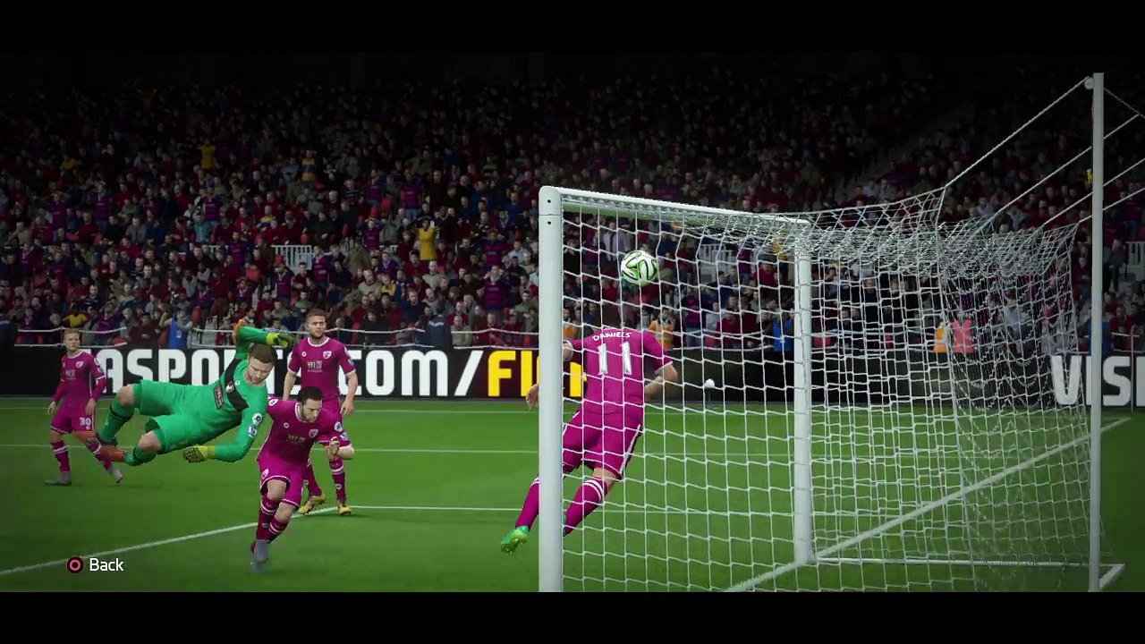 FIFA 16 fcb vs England comeback at the 90 min