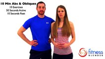 10 Minute Abs & Obliques Workout - Lean Toned Stomach Workout