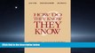 Enjoyed Read How Do They Know They Know?: Evaluating Adult Learning