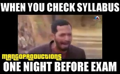 When you check syllabus night before exam funny videos Nana Patekar 2016