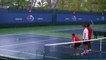US Open 2016 - Gaël Monfils joue à la pétanque sur le court inondé de l'US Open