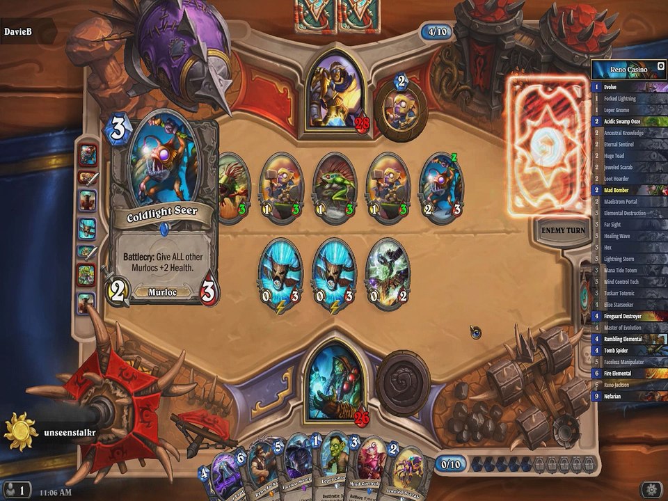 {Hearthstone} Monster Murloc Paladin vs Reno Casino Shaman - War of Titans (DocuTäge)