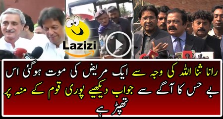 Rana Sanaullah Shameless Reply On Female Reporter Question