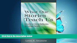 Enjoyed Read What Our Stories Teach Us: A Guide to Critical Reflection for College Faculty