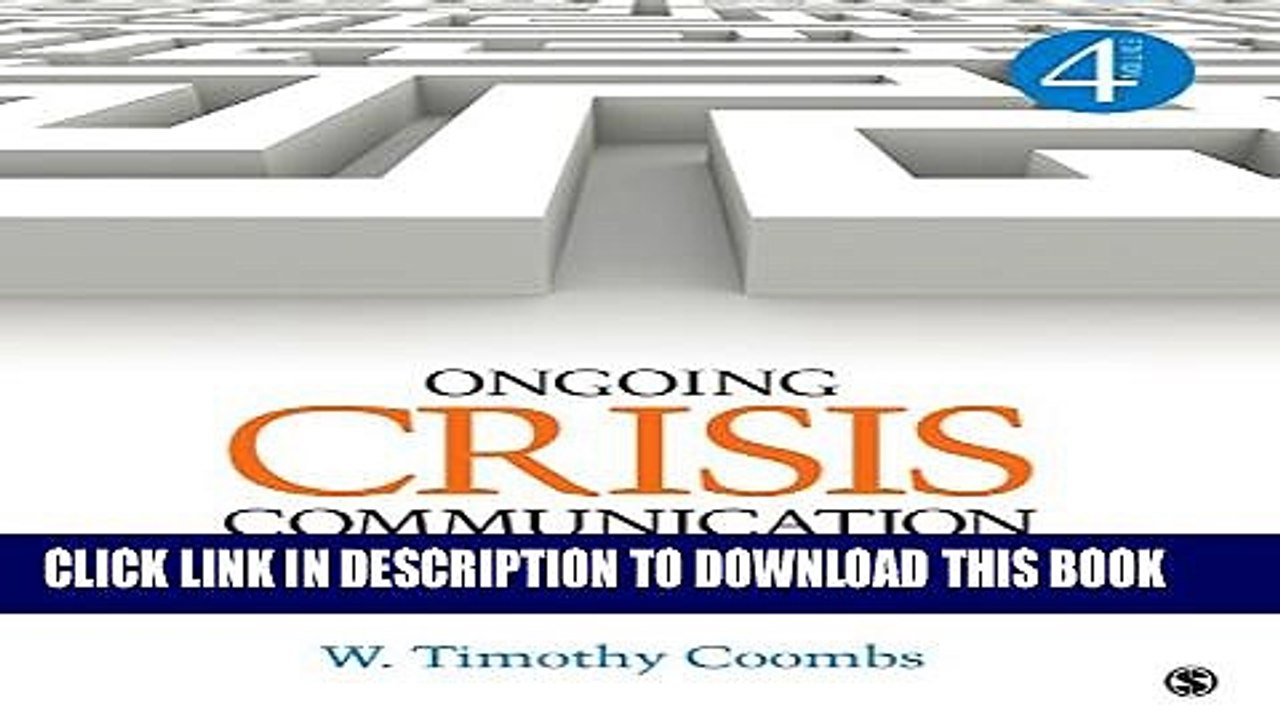 [PDF] Ongoing Crisis Communication: Planning, Managing, and Responding Full Online