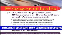 [PDF] Essentials of Autism Spectrum Disorders Evaluation and Assessment Online Books