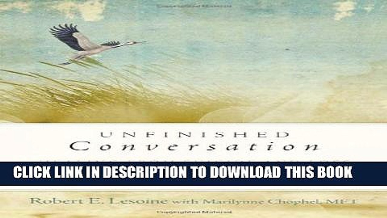 [PDF] Unfinished Conversation: Healing from Suicide and Loss Popular Collection