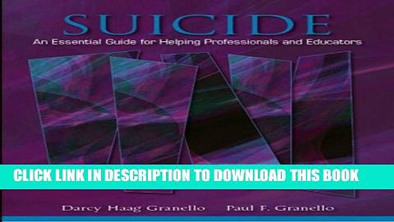 [PDF] Suicide: An Essential Guide for Helping Professionals and Educators Full Collection