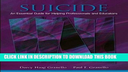 [PDF] Suicide: An Essential Guide for Helping Professionals and Educators Full Collection