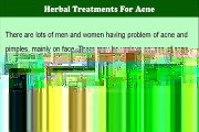 Natural Herbal Treatments For Acne, Pimples Remedies