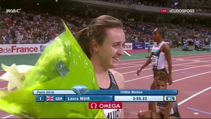 1500m F - DL Paris, 27 août 2016 (Laura Muir 3'55''22, MPM et NR)