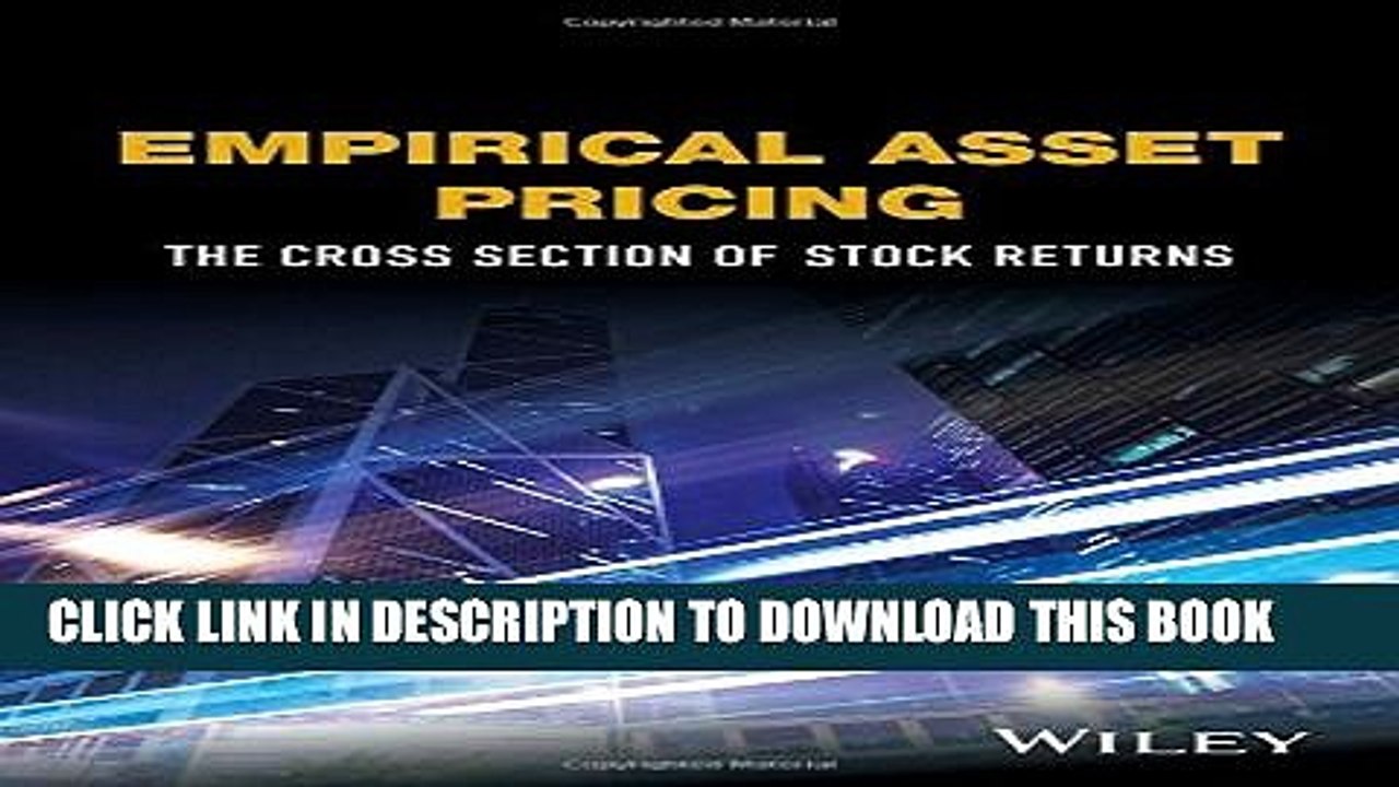 [PDF] Empirical Asset Pricing: The Cross Section of Stock Returns (Wiley Series in Probability and