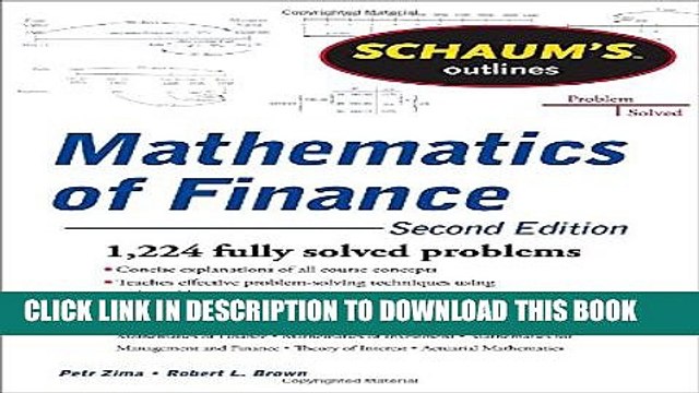 [PDF] Schaum s Outline of Mathematics of Finance, Second Edition (Schaum s Outlines) Full Colection