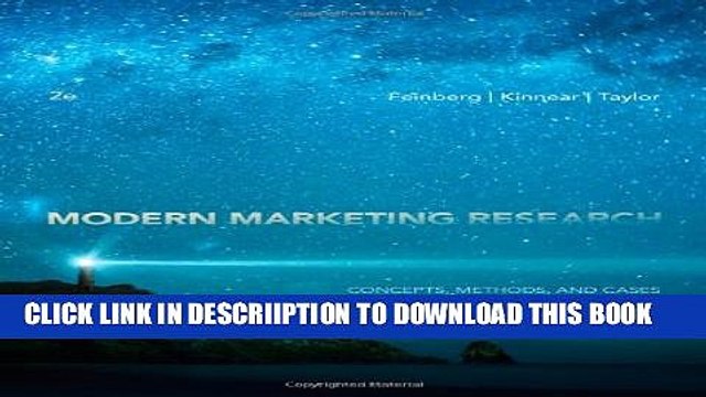 [PDF] Modern Marketing Research: Concepts, Methods, and Cases (with Qualtrics Printed Access Card)