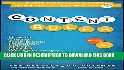 [New] Content Rules: How to Create Killer Blogs, Podcasts, Videos, Ebooks, Webinars (and More)