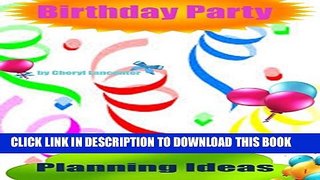 [PDF] Birthday Party Planning Ideas Full Colection