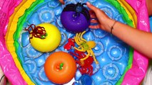 5 Mega Insects Apple Balloon - Learn Color Wet Balloons Finger Nursery Rhymes Songs