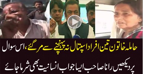 Rana Sanaullah Baseless Reply On Female Reporter Question - Video Dailymotion