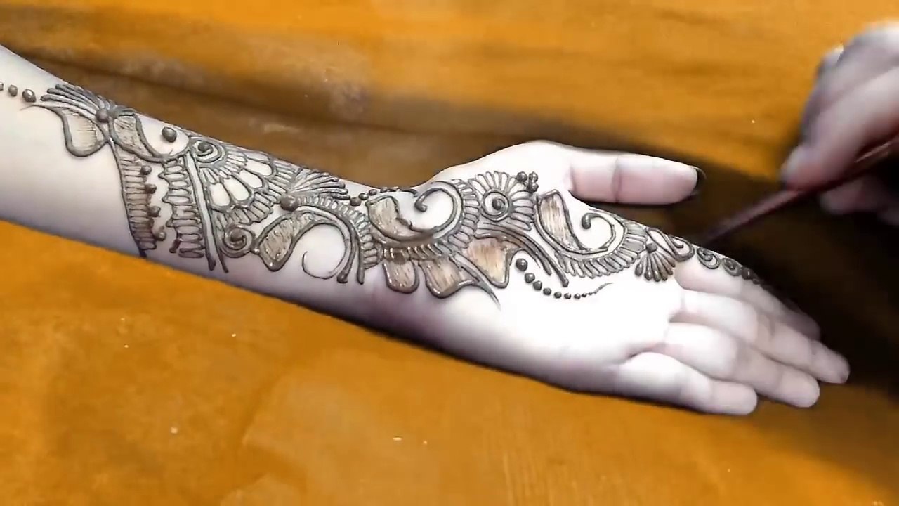 New Indo Arabic Mehndi Design For Hands Step By Step Video