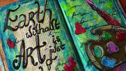 Art Journal z użyciem KREDEK GELATOS!