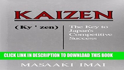 [PDF] Kaizen: The Key To Japan s Competitive Success Popular Online