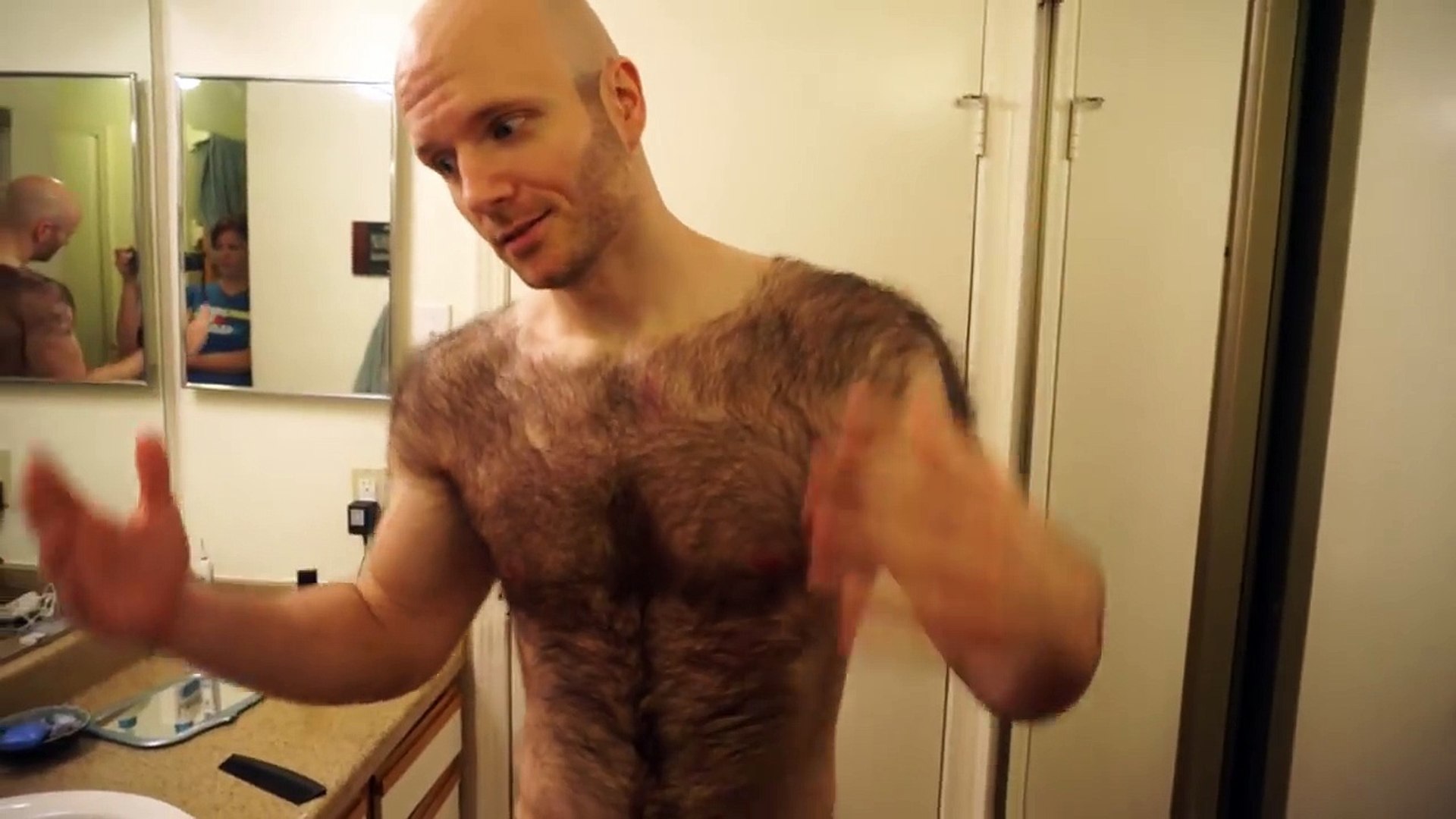 Shaving dick hair hot video