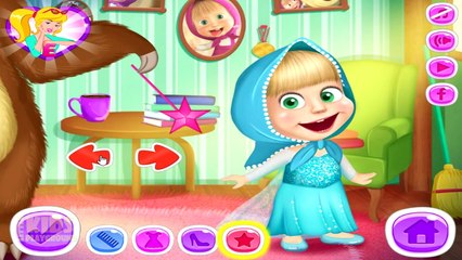 Masha And The Bear Disney Princess Dress Up (Маша и Медведь) Games For Kids