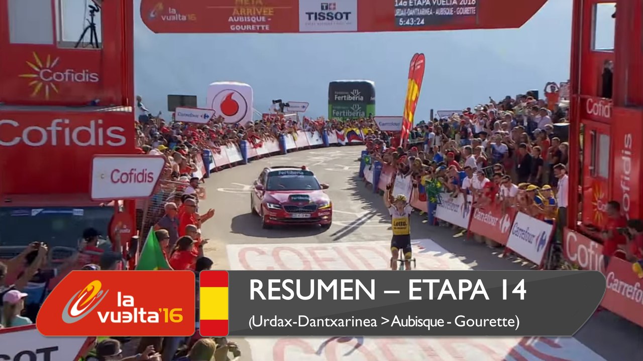 Resumen - Etapa 14 (Urdax-Dantxarinea / Aubisque - Gourette) - La Vuelta a España 2016
