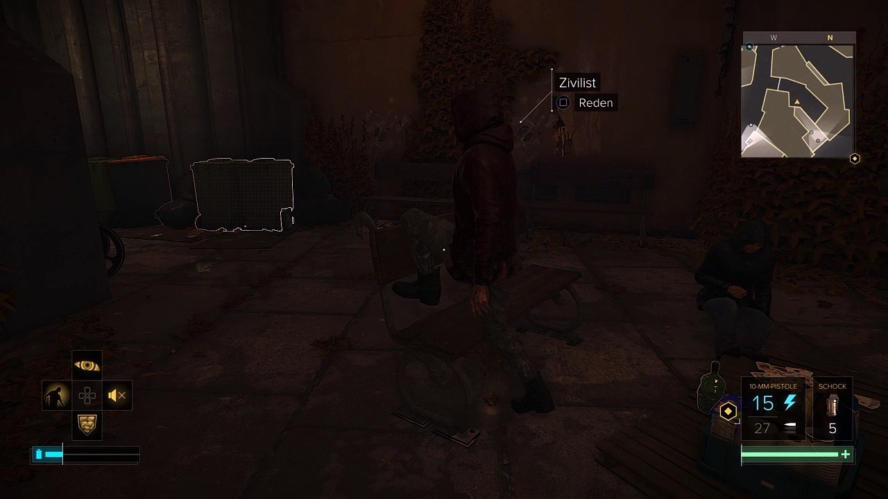 Frühsport auf der Bank