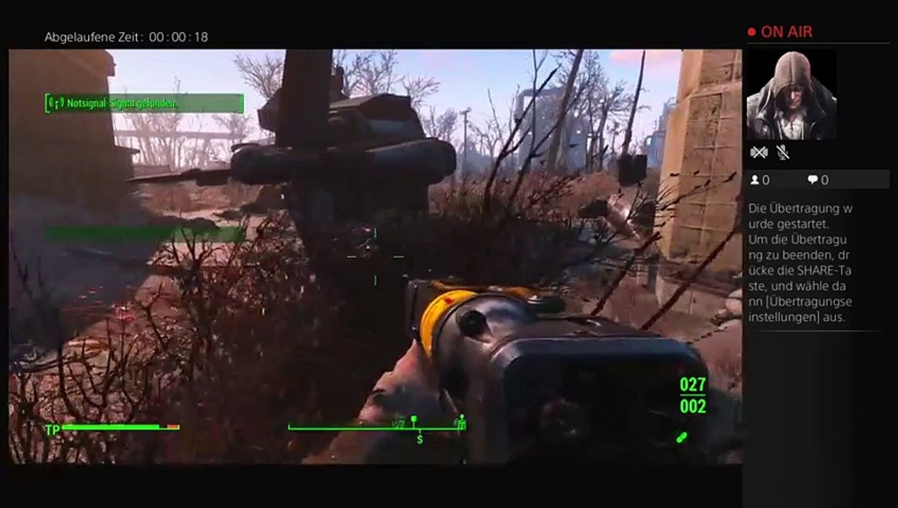 PS4-Live-Übertragung von Hoodedman90