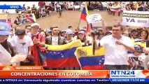 Concentración de venezolanos en Bogotá exige que se active el Referendo Revocatorio contra el presidente Maduro