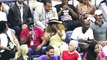 Beyonce and Jay Z are all smiles as they sit next to each other at the US Open. Beyonce stunned