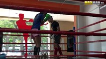 Nerdy girl beats up guys at the gym - Maxmantv