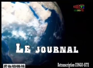 Journal de 20h TVCongo du Samedi 03 septembre 2016 -By Congo-Site