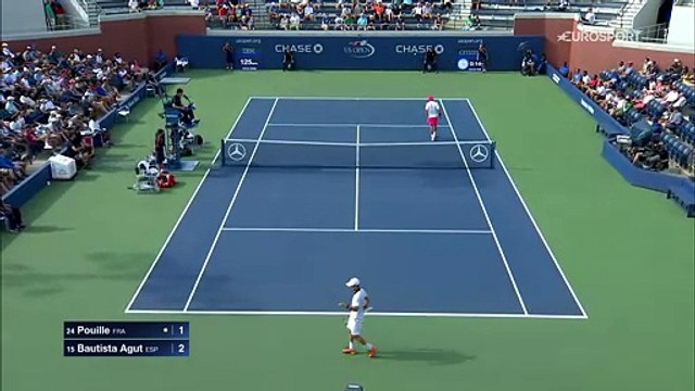 ABD Açık: Lucas Pouille - Roberto Bautista Agut (Özet)