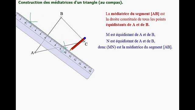 6ème Les polygones Médiatrices d'un triangle