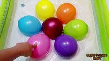 Color Flower Finger Balloon Nursery Rhymes - 3 Minutes Learn Colours Wet Balloons compilation