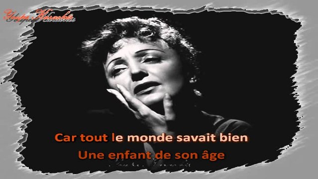 Karaoké - Edith Piaf - L'homme à la moto