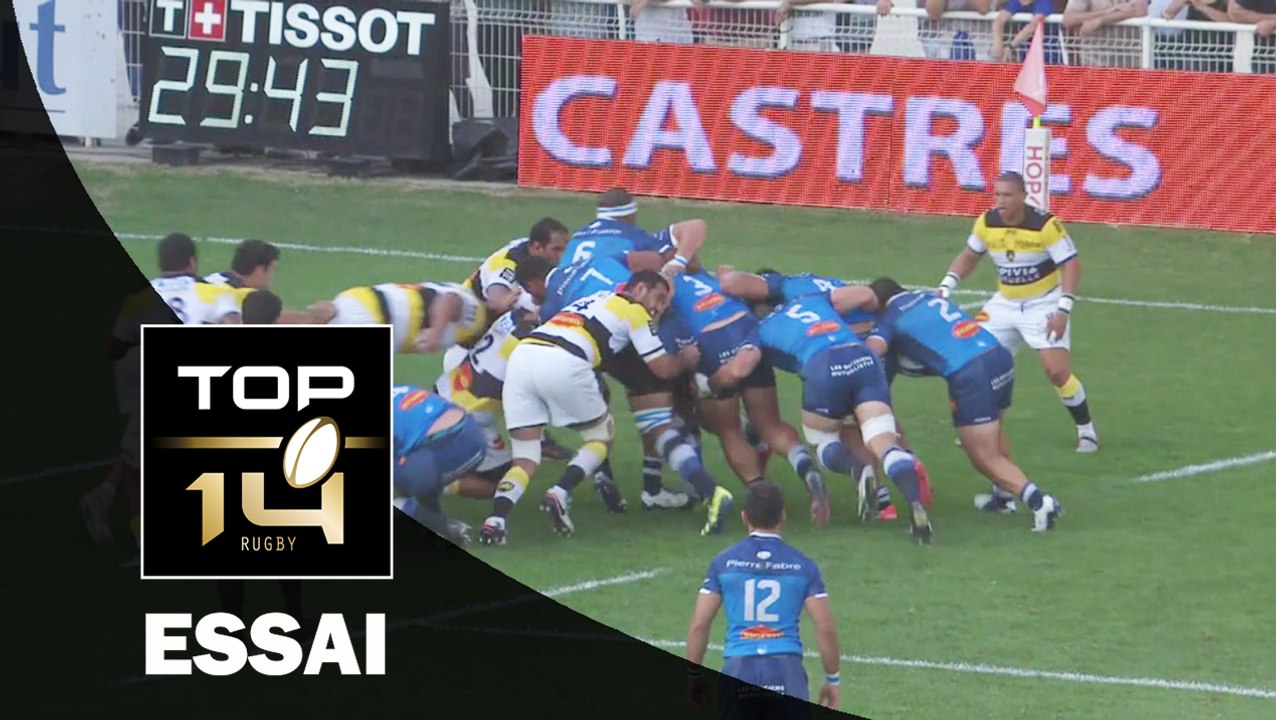 TOP 14 ‐ Essai Brice MACH (CO) – Castres-La Rochelle – J3 – Saison 2016/2017