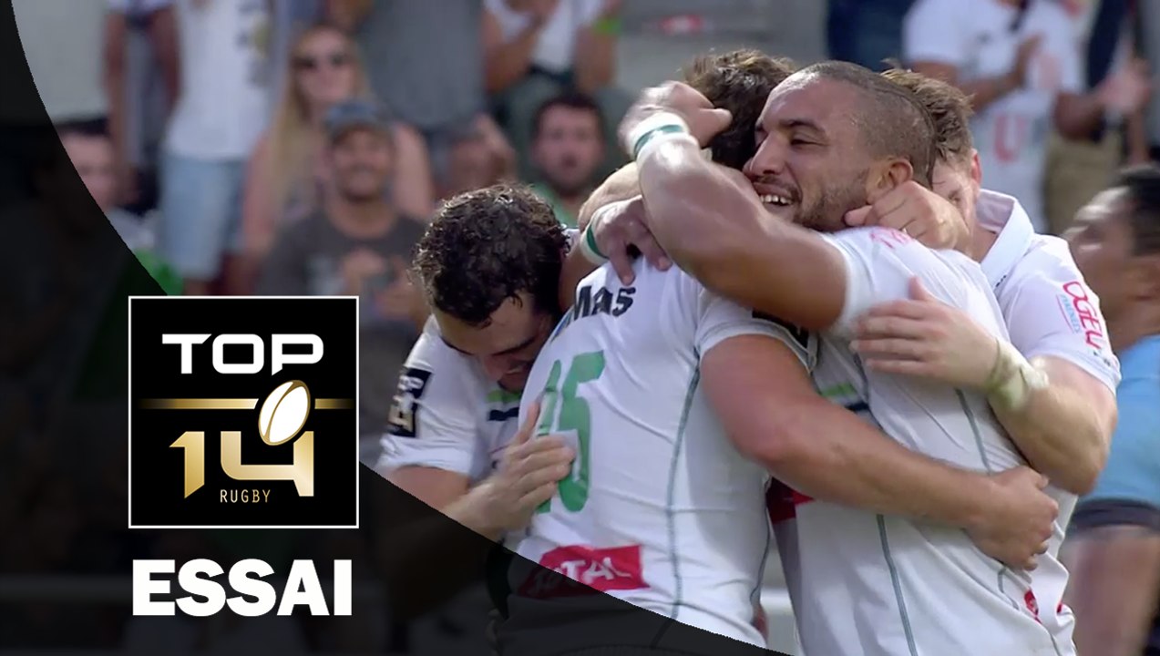 TOP 14 ‐ Essai Tom TAYLOR (SP) – Pau-Bayonne – J3 – Saison 2016/2017