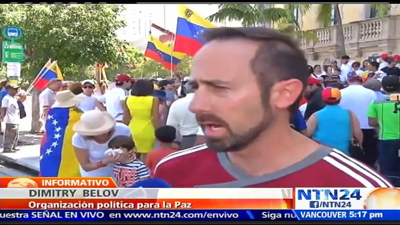 Venezolanos en Bogota y Miami protestaron este sábado para exigir el referendo revocatorio contra Maduro