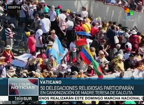 El Vaticano: miles esperan acto de canonización de Teresa de Calcuta