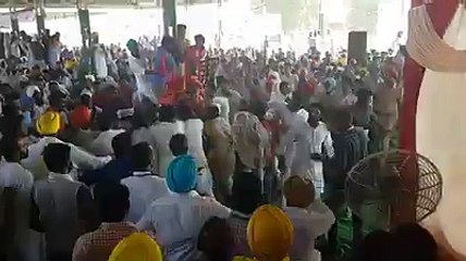 akali aap clash in bhagwant mann rally