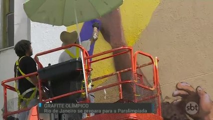 Murais pintados por grafiteiros prometem ser atrações da Paralimpíada
