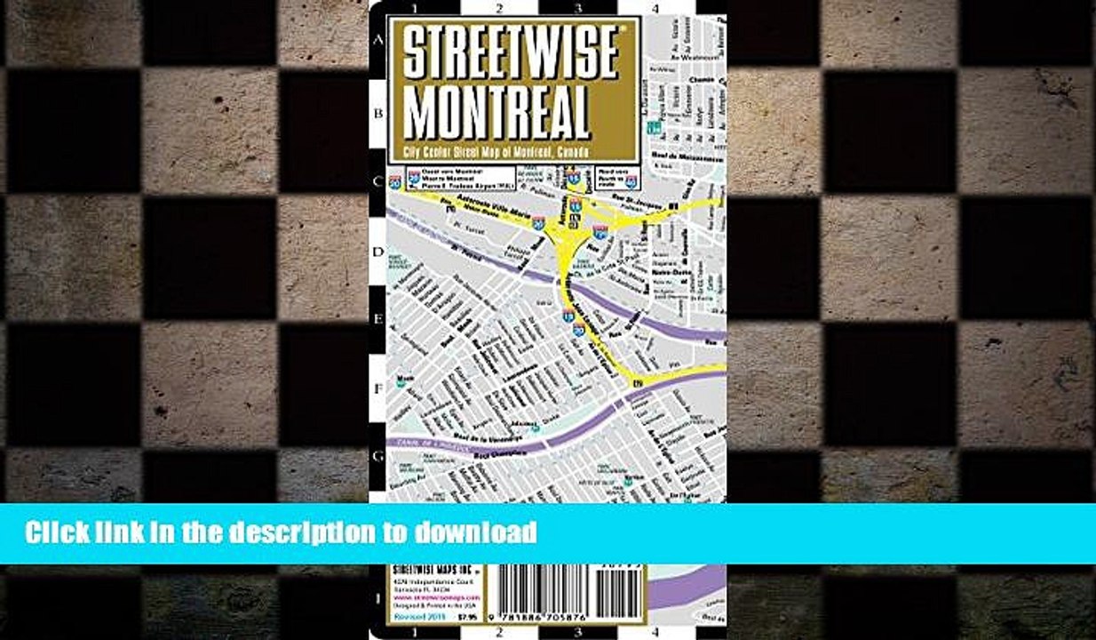 FAVORIT BOOK Streetwise Montreal Map - Laminated City Center Street Map of Montreal, Canada -
