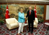 Erdoğan, Merkel ile Görüştü! Masada Önemli Konular Vardı