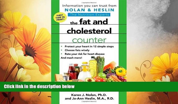 READ FREE FULL The Fat and Cholesterol Counter READ Ebook Full Ebook Free