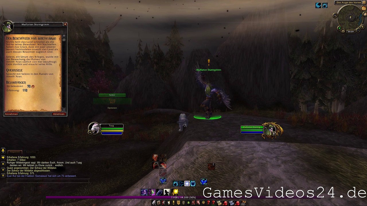 World of Warcraft Quest: Der Beschützer von Ameth'Aran