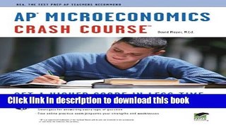 Read APÂ® Microeconomics Crash Course Book + Online (Advanced Placement (AP) Crash Course)  Ebook
